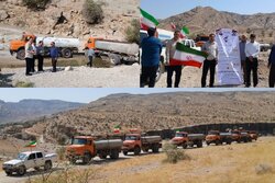 آبرسانی سیار به عشایر بخش ارم با جدیت ادامه دارد
