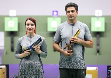 Iran 10m air pistol mixed team wins bronze in Nagoya