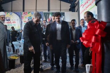 افتتاح مجتمع آبرسانی در کالپوش با حضور معاون رئیس جمهور