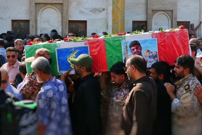 پیکر شهید «احمدرضا محمدرضایی» در بوشهر خاکسپاری شد