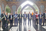 آیین گلباران مزار شهدای گمنام لاهیجان به مناسبت هفته گردشگری