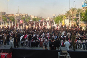 احتجاجات للشعب العراقي على قرار الحكومة إلغاء الرحلات الجوية الايرانية +فیديو