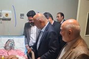 وزیر تعاون از کارگران آسیب دیده پالایشگاه آبادان عیادت کرد