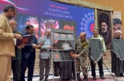 آیین رونمایی از آثار هنری کنگره ملی شهدای استان قم