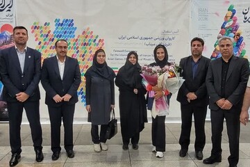 استقبال گرم از بانوی طلایی روئینگ آسیا در همدان
