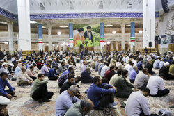 هفتمین شب ارتحال آیت‌الله شبیری زنجانی در حرم بانوی کرامت برگزار شد