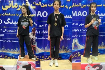 درخشش دختران رزمی‌کار فول‌کیک‌بوکسینگ دیلمی در مسابقات کشوری