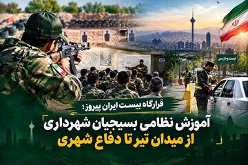 آموزش نظامی کارکنان شهرداری تهران در قرارگاه بیست ایران پیروز