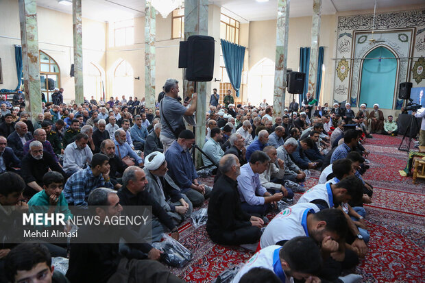مراسم یادبود آیت‌الله شبیری زنجانی در زنجان