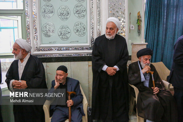 مراسم یادبود آیت‌الله شبیری زنجانی در زنجان