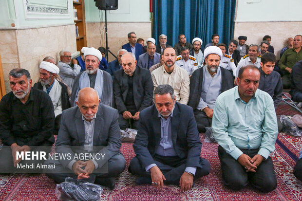 مراسم یادبود آیت‌الله شبیری زنجانی در زنجان