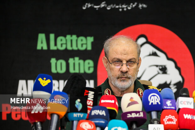 نشست خبری سردار حسین محبی سخنگوی سپاه پاسداران انقلاب اسلامی