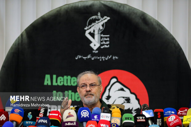 نشست خبری سردار حسین محبی سخنگوی سپاه پاسداران انقلاب اسلامی