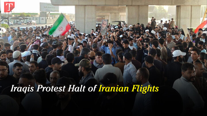 Iraqis Protest Halt of Iranian Flights