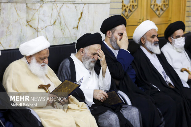 بزرگداشت هفتمین روز ارتحال آیت‌الله‌ شبیری زنجانی در <a href='https://sayeb.ir/tag/%d9%82%d9%85'></div>قم</a>