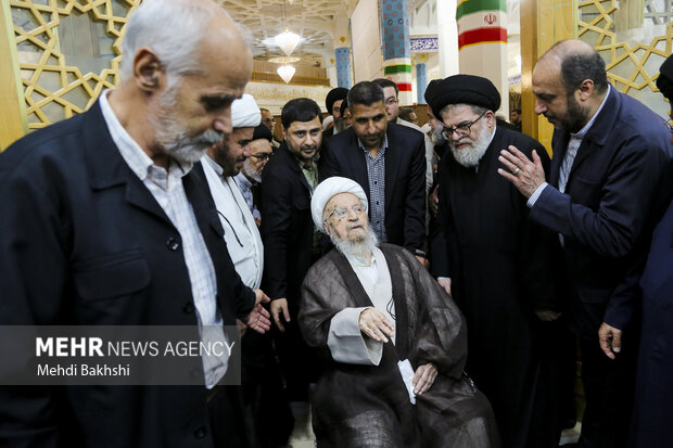 بزرگداشت هفتمین روز ارتحال آیت‌الله‌ شبیری زنجانی در <a href='https://sayeb.ir/tag/%d9%82%d9%85'></div>قم</a>