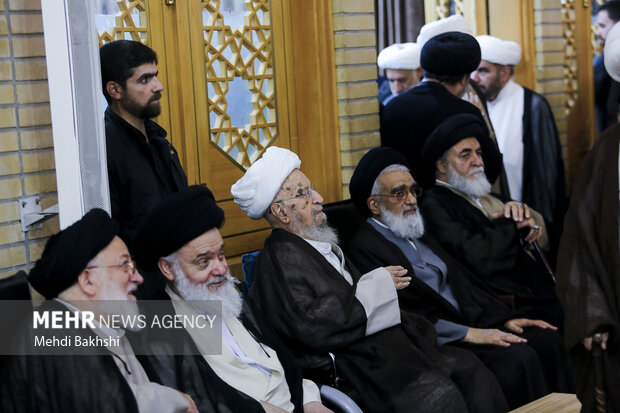 بزرگداشت هفتمین روز ارتحال آیت‌الله‌ شبیری زنجانی در <a href='https://sayeb.ir/tag/%d9%82%d9%85'></div>قم</a>