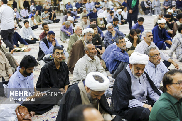 بزرگداشت هفتمین روز ارتحال آیت‌الله‌ شبیری زنجانی در <a href='https://sayeb.ir/tag/%d9%82%d9%85'></div>قم</a>