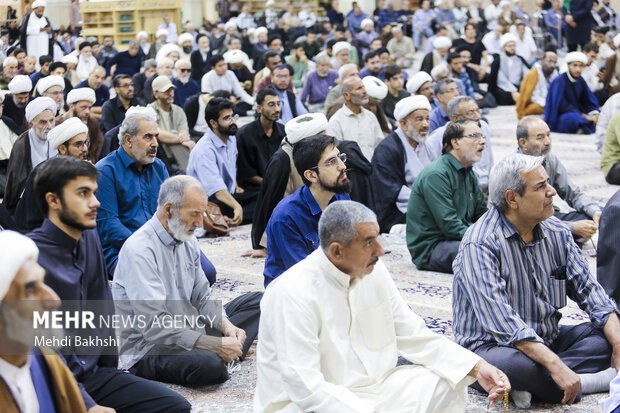 بزرگداشت هفتمین روز ارتحال آیت‌الله‌ شبیری زنجانی در <a href='https://sayeb.ir/tag/%d9%82%d9%85'></div>قم</a>