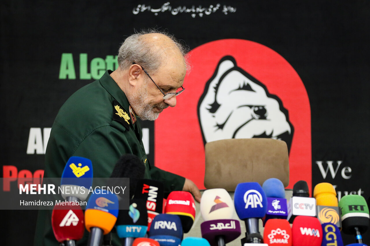 نشست خبری سخنگوی سپاه پاسداران انقلاب اسلامی