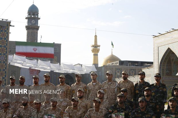 بزرگداشت مقام «سرباز» در حرم مطهر امام رضا(ع)