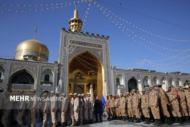 بزرگداشت مقام «سرباز» در حرم مطهر امام رضا(ع)