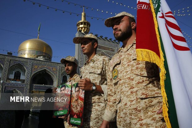 بزرگداشت مقام «سرباز» در حرم مطهر امام رضا(ع)