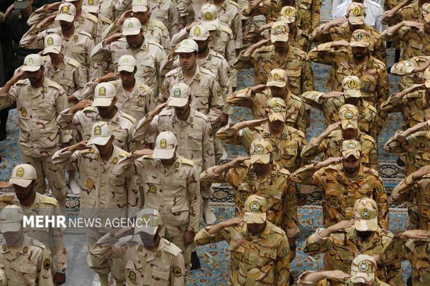 بزرگداشت مقام «سرباز» در حرم مطهر امام رضا(ع)