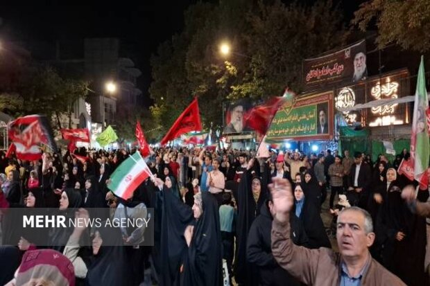 دویست و پانزدهیمن شب تجمع مردم انقلابی بجنورد