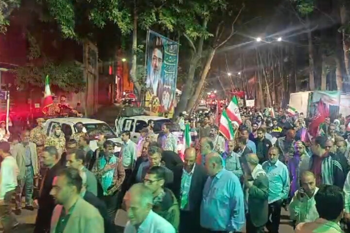 موج اقتدار «جان‌فدایان» در خیابان‌های خوانسار طنین‌انداز شد