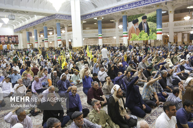 برگزاری مراسم دومین سالگرد شهادت سید حسن نصرالله در قم برگزاری مراسم دومین سالگرد شهادت سید حسن نصرالله در قم