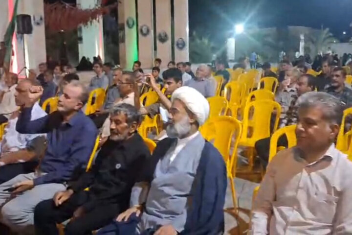 اجتماع مردم انقلابی آبدان در شب ۲۱۶