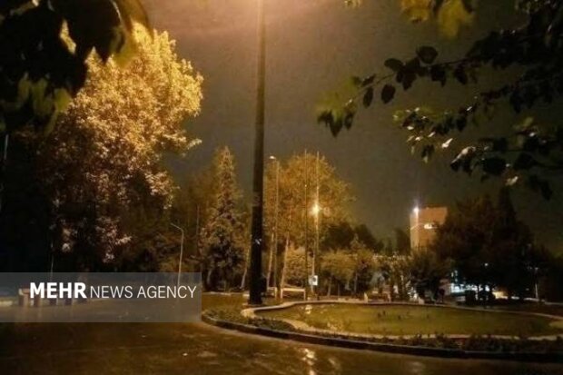 نخستین بارش پاییزی در اسفراین آغاز شد