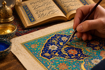رقص طلا بر سکوت کاغذ؛ استادکاران اصفهانی میراث تذهیب را صیانت می‌کنند
