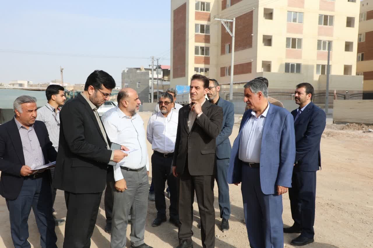 پیشرفت پروژه ۱۲۱۶ واحدی شهید محمدخانی یزد بررسی شد