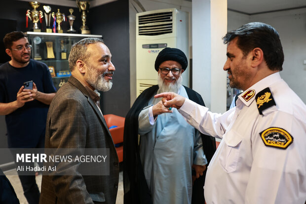 بازدید رئیس پلیس راهور تهران بزرگ از گروه رسانه‌ای مهر