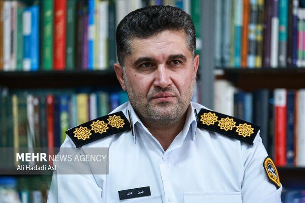بازدید رئیس پلیس راهور تهران بزرگ از گروه رسانه‌ای مهر