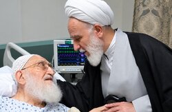 رئیس دفتر رهبر انقلاب در قم از آیت‌الله نوری همدانی عیادت کرد