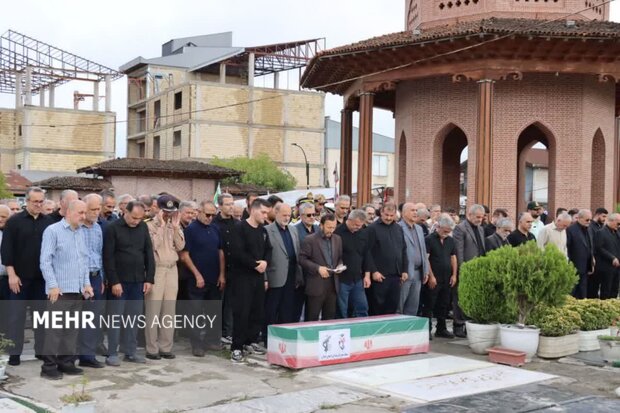 شهید «شهریار حسنپور» در جوار میرزا کوچکخان آرام گرفت