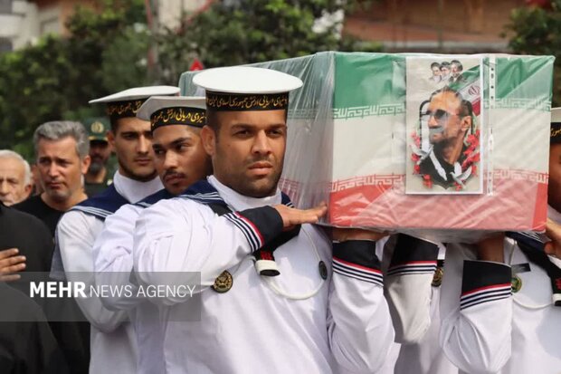 شهید «شهریار حسن‌پور» در جوار میرزا کوچک‌خان آرام گرفت