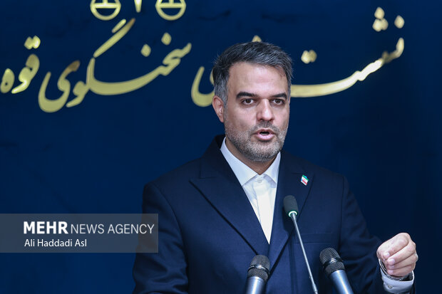 نشست خبری علی کاظمی، رئیس پژوهشگاه قوه قضاییه و سخنگوی قوه قضاییه