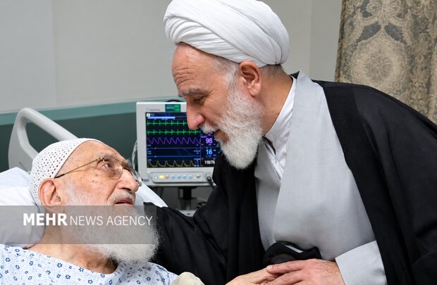 رئیس دفتر رهبر انقلاب در قم از آیت‌الله نوری همدانی عیادت کرد