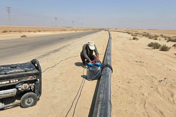 پروژه نوسازی خط انتقال آب آشامیدنی به روستای جزیره بندرریگ اجرایی شد