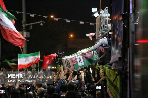 وداع با شهید امیرحسین قاسمی در ساری