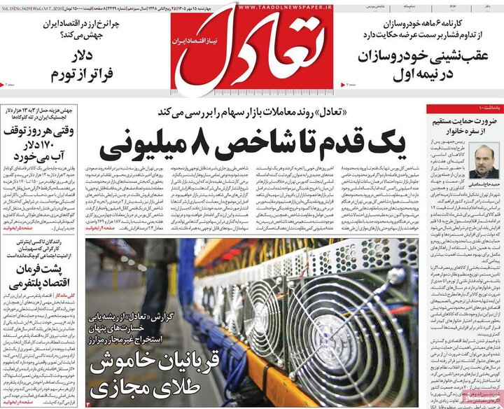 روزنامه‌های اقتصادی 15 مهر