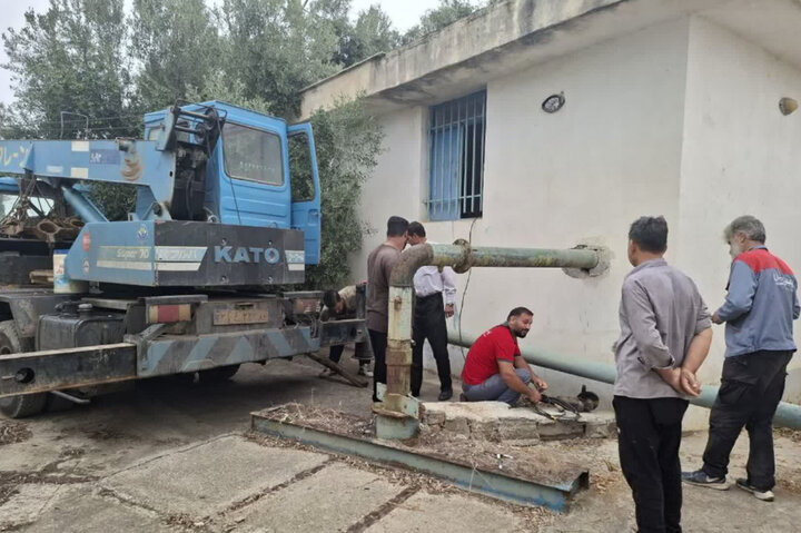 آبدهی چاه القجر مینودشت به ۸ لیتر بر ثانیه رسید