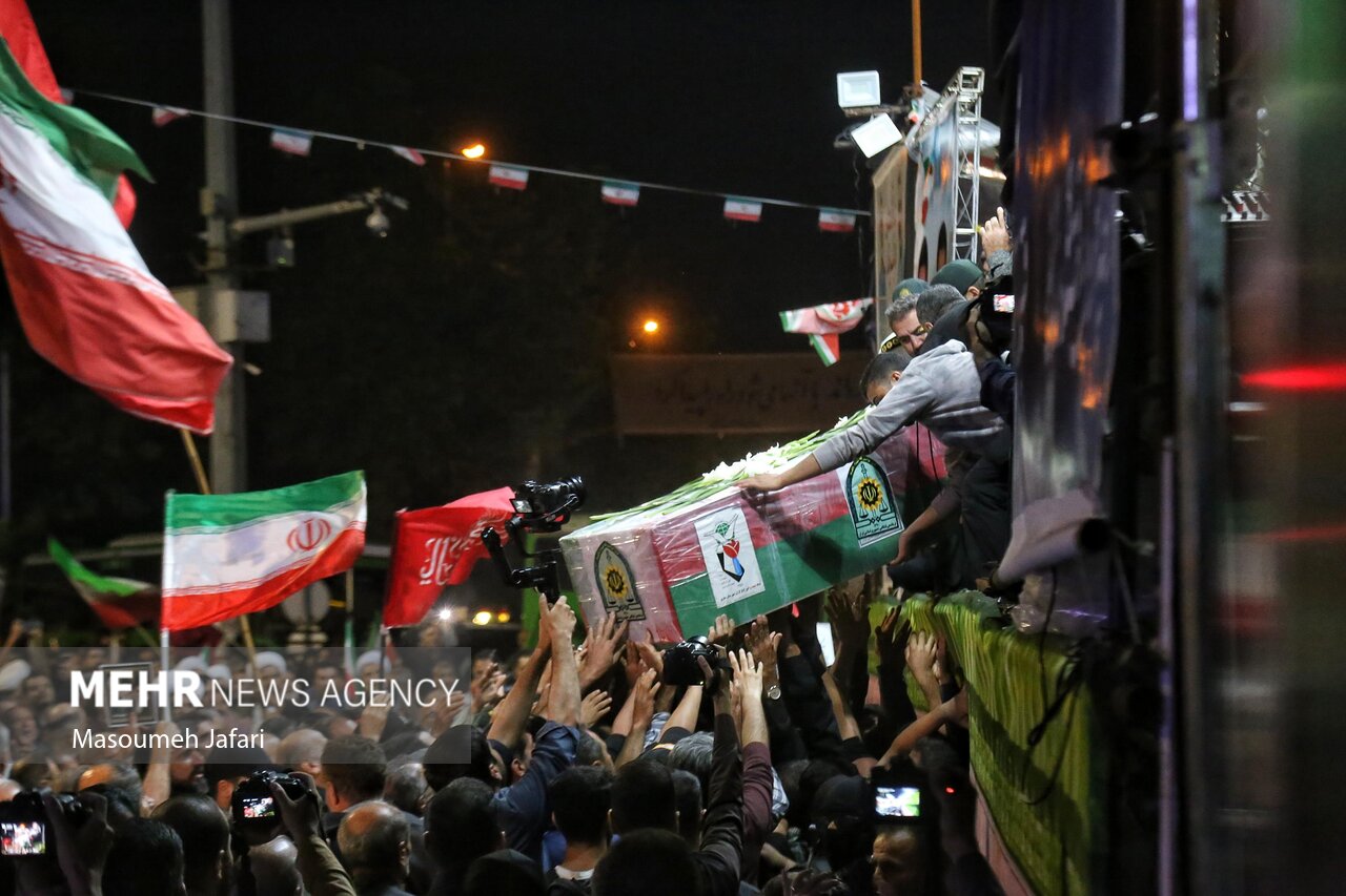 وداع با شهید امیرحسین قاسمی در ساری
