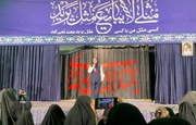 حضور بانوی قهرمان جهان رشته موی تای در تجمع مردم قم