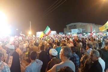 اجتماع  مردم برازجان در شب ۲۲۳