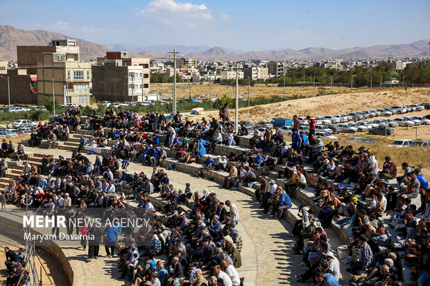 مسابقات کشتی با چوخه در بجنورد